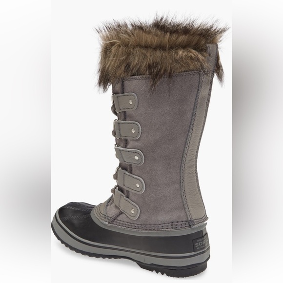 NWT SOREL Joan of Arctic Waterproof Boots - Women's in Black leather suede 7M - Picture 9 of 12